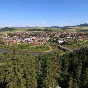 Obec Plaveč a meander rieky Poprad, foto: V. Kĺč